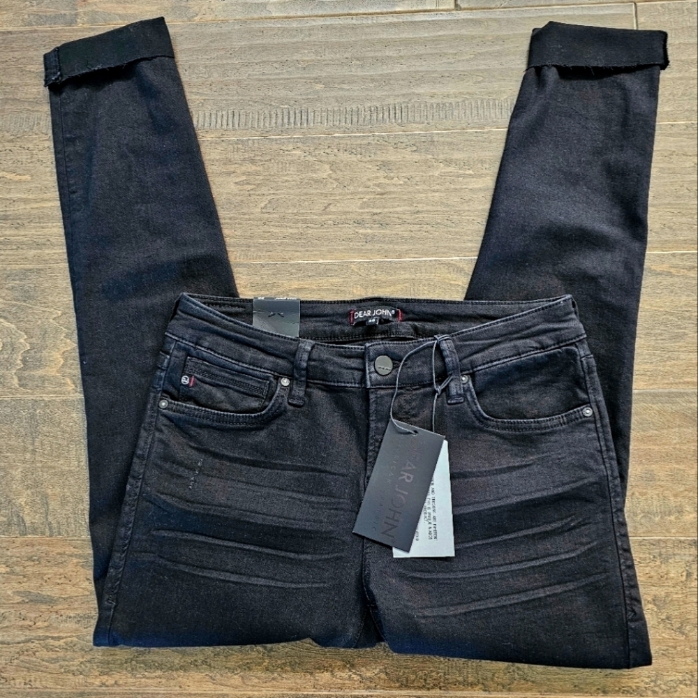 New Dear John Joyrich Carbon Black Women's Jeans sz 28